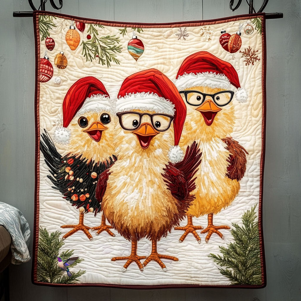 Christmas Vibe Chicken WY2810013CL Quilt