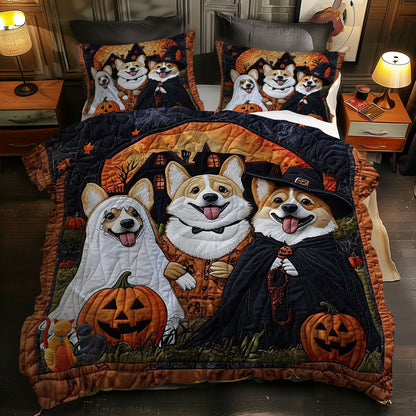 Corgi Halloween Haunt WN0310093CL Duvet Cover Set