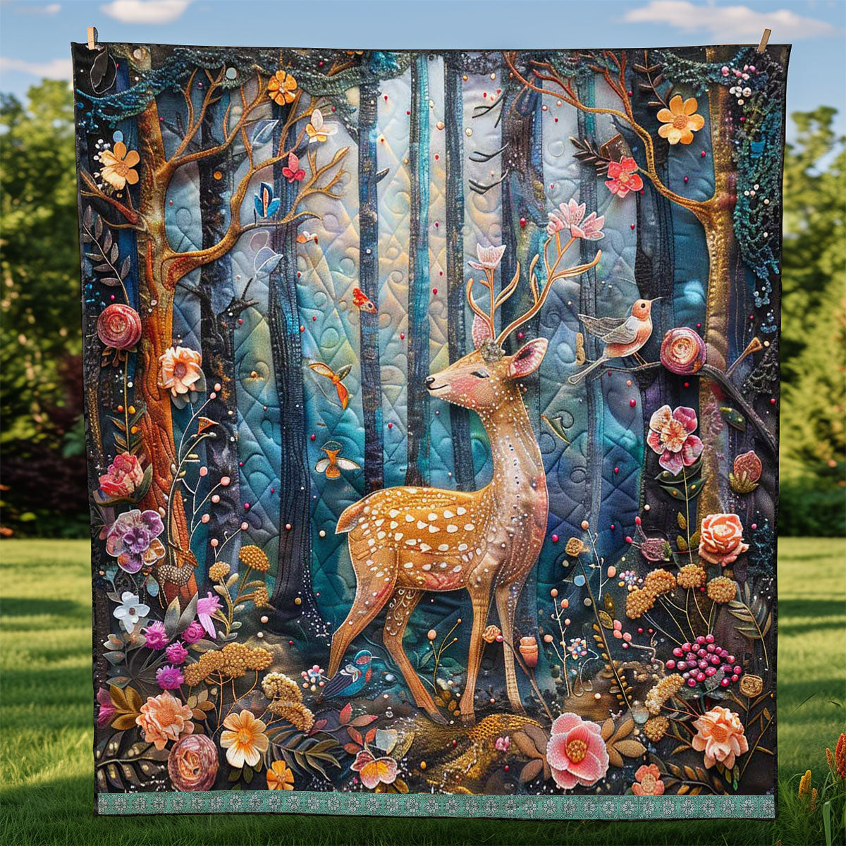 Dreamy Deer WJ1309003CL Quilt