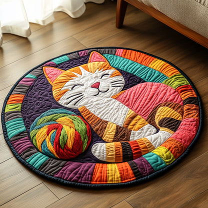 Cute Cat Yarn WP1403032CL Quilted Round Mat