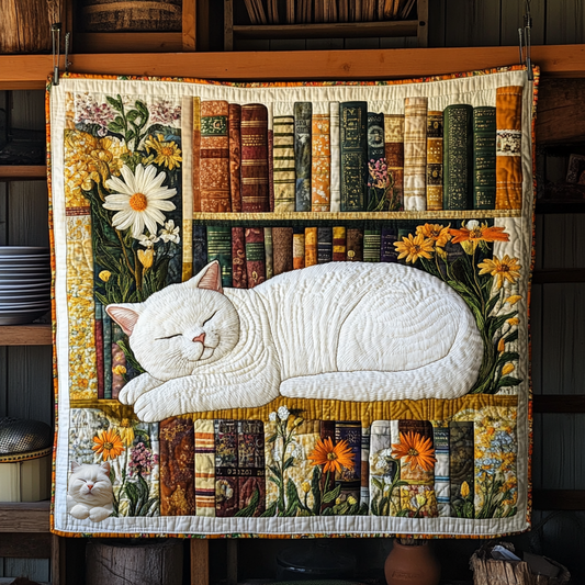 Cat And Books XR0210010CL Quilt