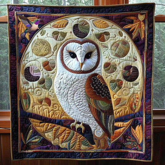 Whimsical White Owl WP1110023CL Quilt