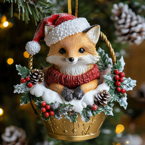 Snowy Fox CP1710071CL Christmas Ornament