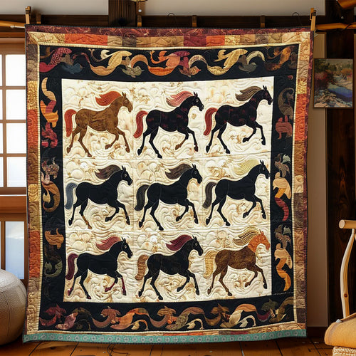 Horse Native American WJ1909009CL Quilt