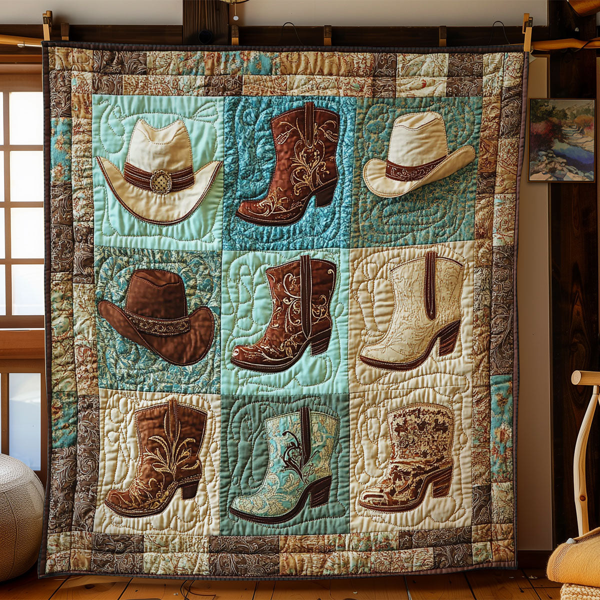 Cowboy Lover WY1502037CL Quilt