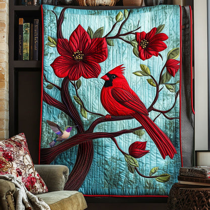 Cardinals Flower WX2410006CL Quilt