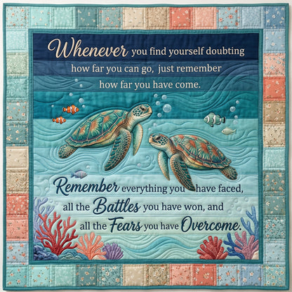 Remember Your Journey Sea Turtle XR0604005CL Quilt