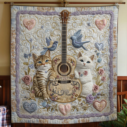 Couple Kitten And Guitar WY0201029CL Quilt