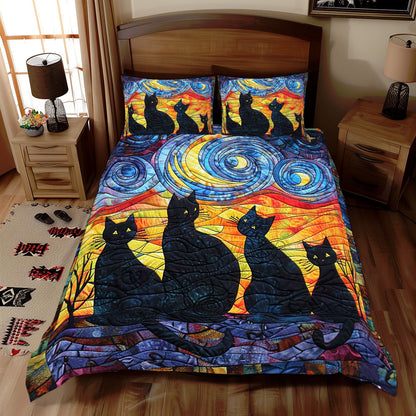 Whimsy Cat Family WJ2409032CL Duvet Cover Set