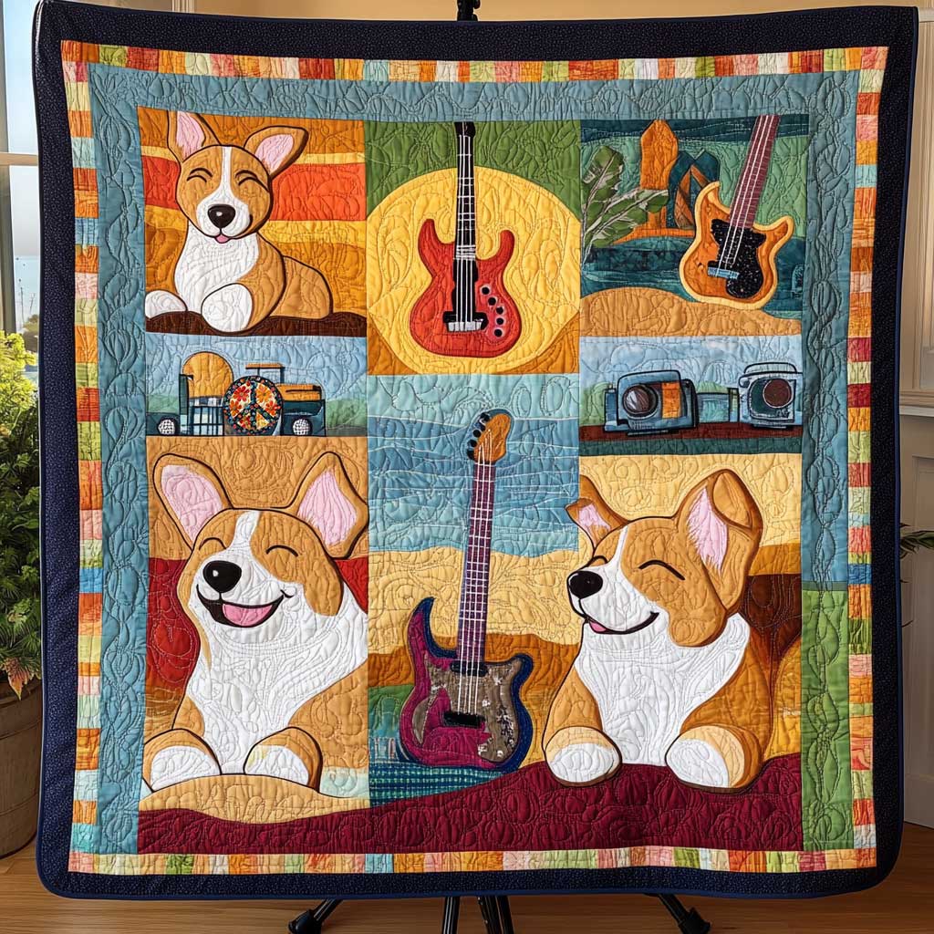 Corgi Sunshine Serenade WN0410052CL Quilt