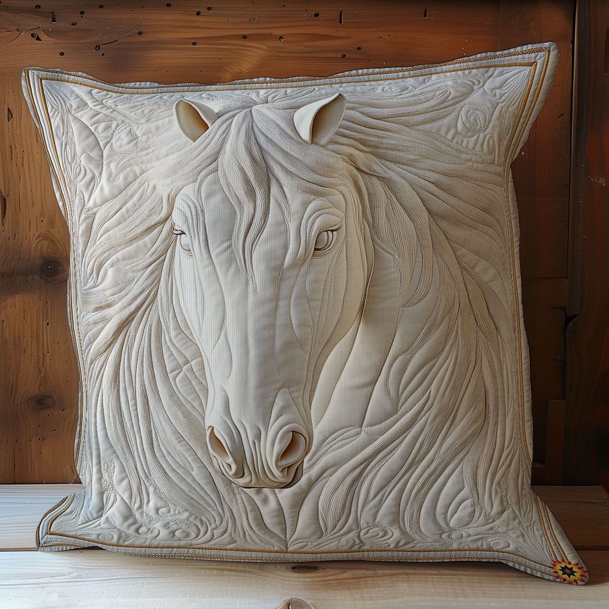 White Horse WY1811062CL Quilt Pillow Case