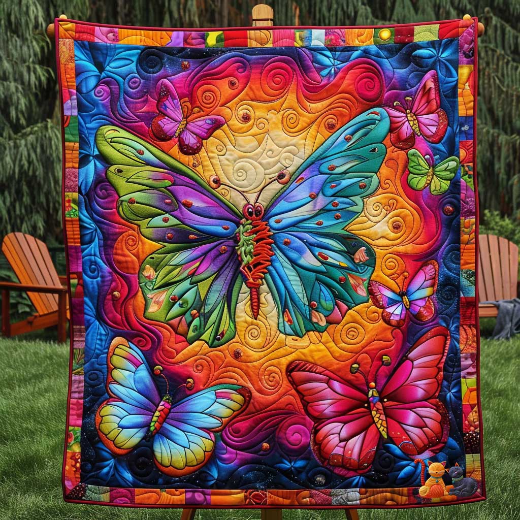 Butterfly Colorful Flight WN1210022CL Quilt