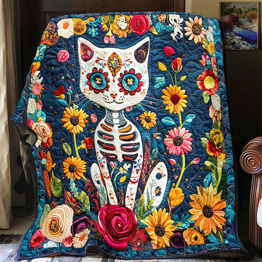 Floral Cat WX2712022CL Quilt