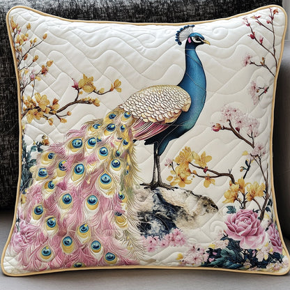 Peacock Flower WT1403039CL Quilt Pillow Case