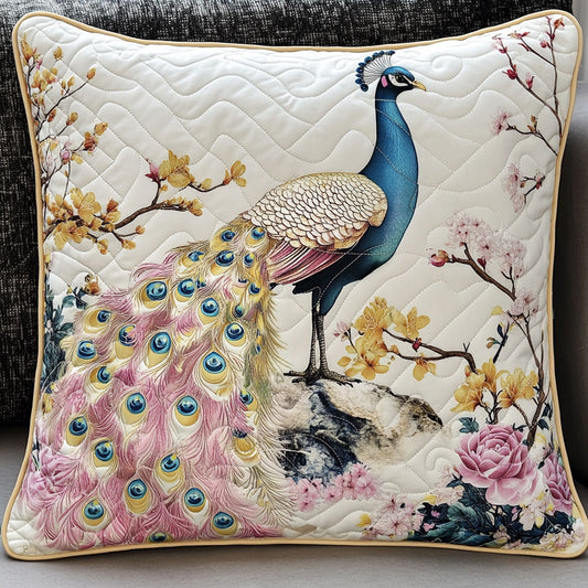 Peacock Flower WT1403039CL Quilt Pillow Case