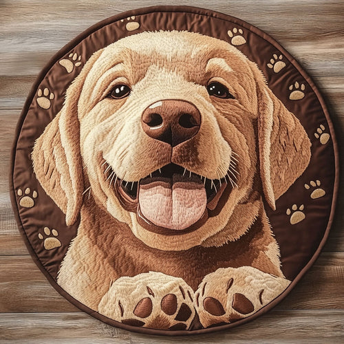 Happy Puppy CP2804005CL Quilted Round Mat