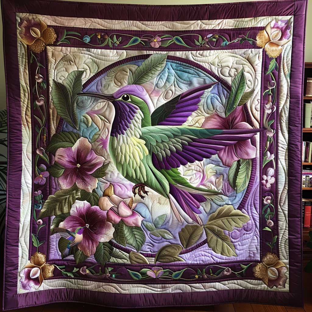 Mystical Hummingbird Flight WN2310040CL Quilt