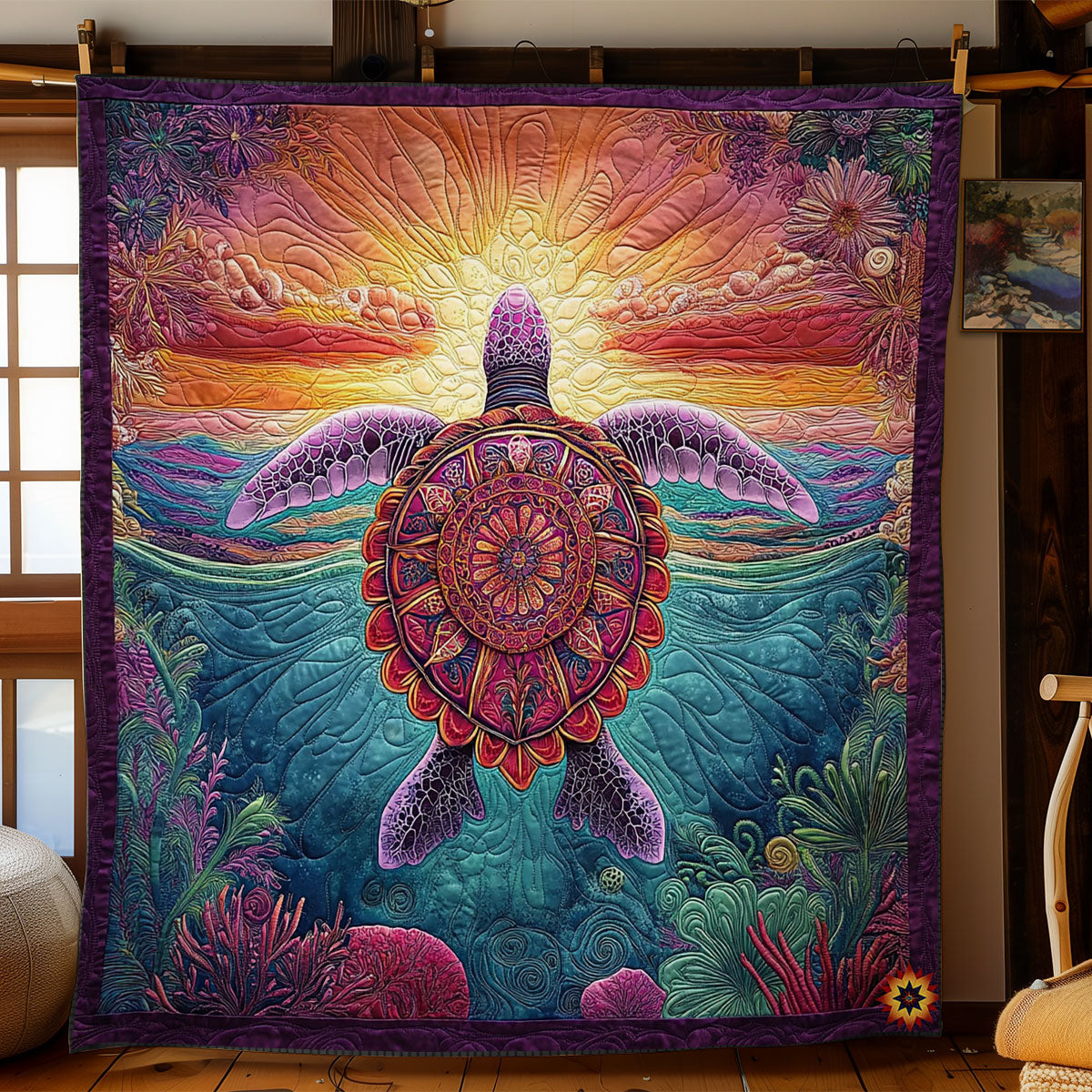 Mystic Turtle WY1312020CL Quilt
