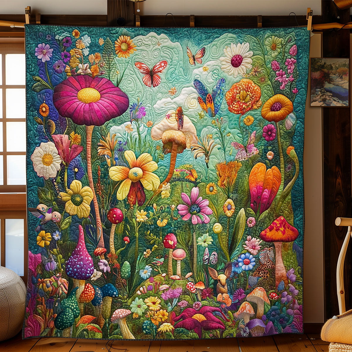 Flower Forest WY0911011CL Quilt