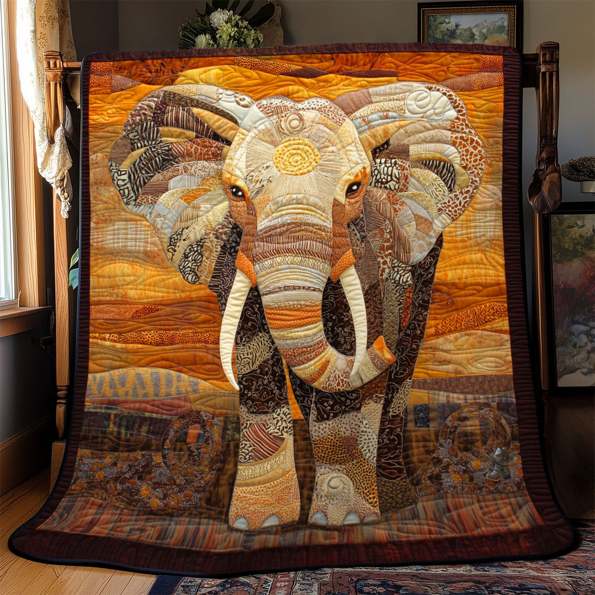 Elephant African YR1210011CL Quilt