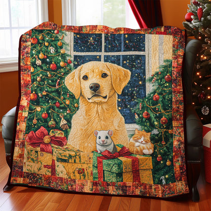 Cozy Christmas Night Golden WY1311029CL Quilt