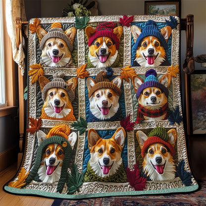 Cute Corgi WJ1209003CL Quilt