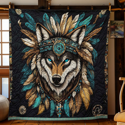 Native American Wolf WJ2709014CL Quilt