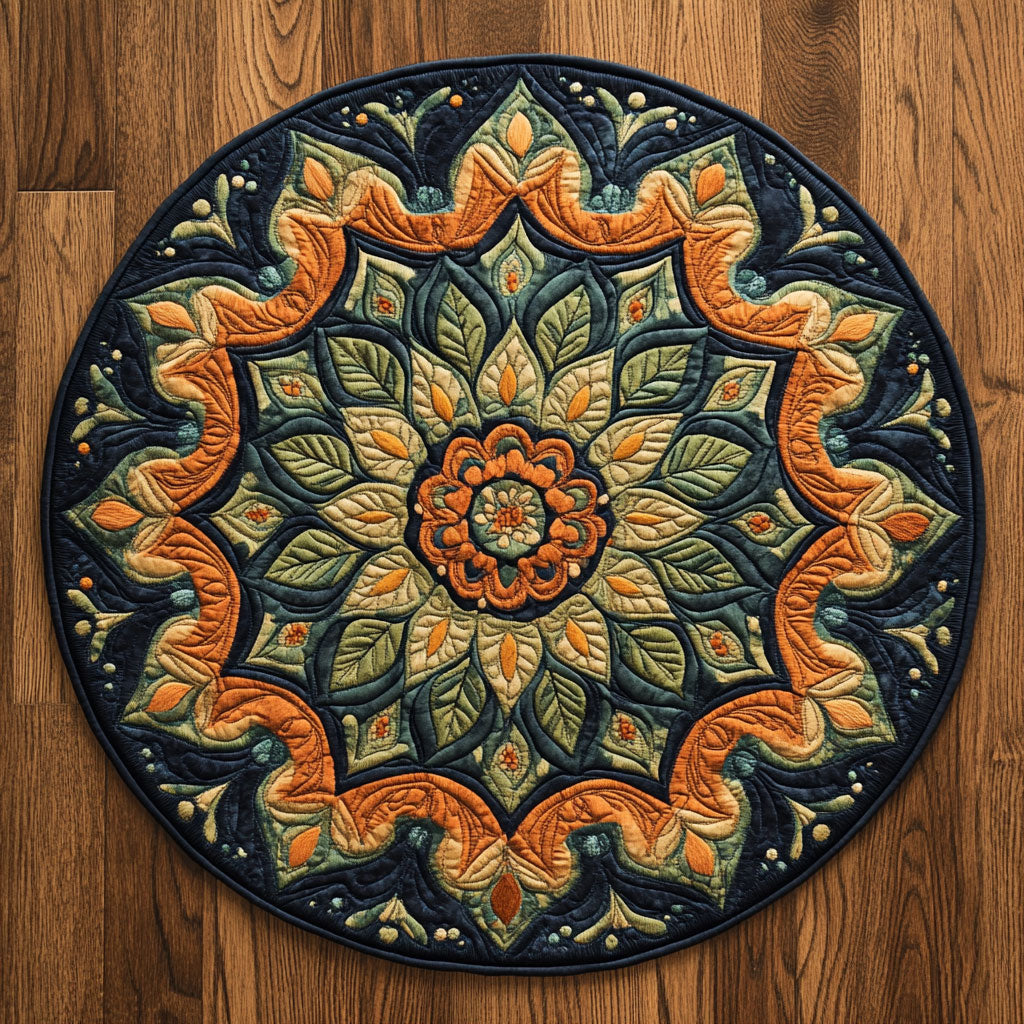 Elegant Cascade CP0505004CL Quilted Round Mat