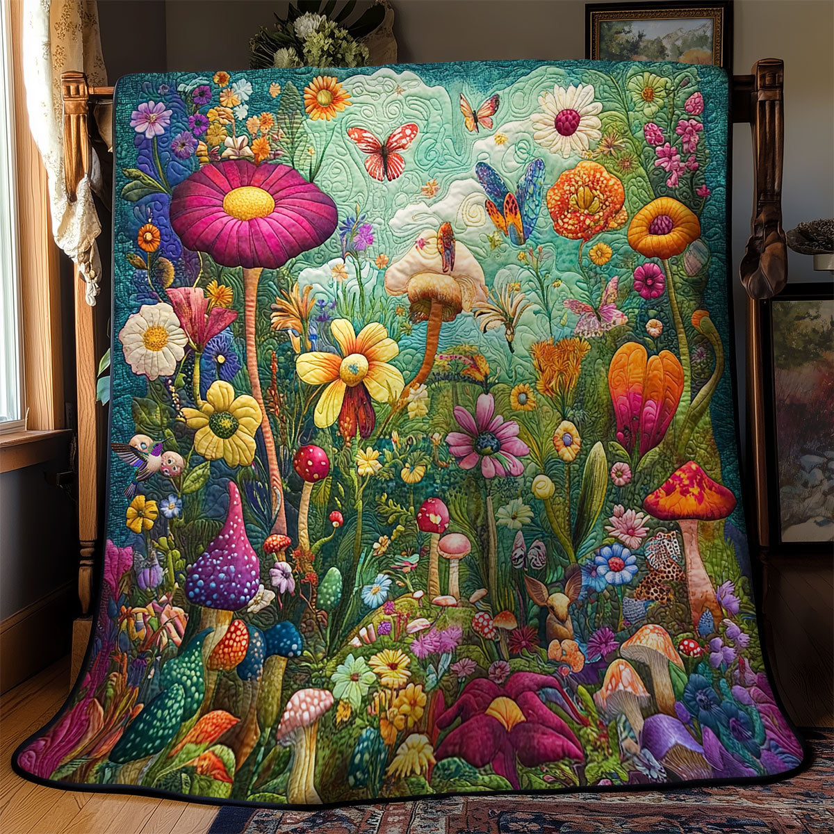 Flower Forest WY0911011CL Quilt