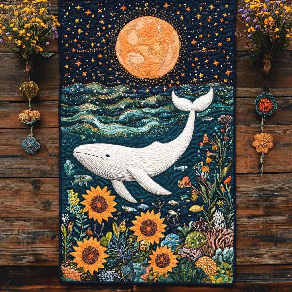 Tidal Elegance CP0705012CL Quilted Table Runner