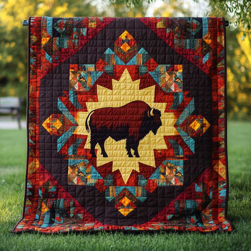 Native American Bison WJ0310008CL Quilt