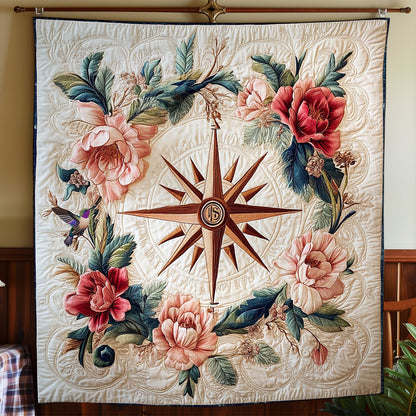 Flower Compass WY0312055CL Quilt