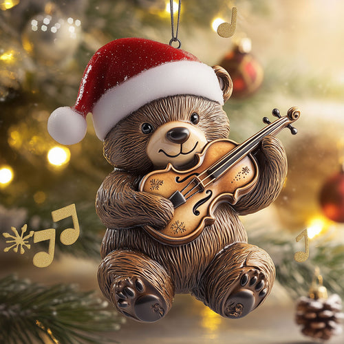 Bear Musician LT1710003CL Christmas Ornament