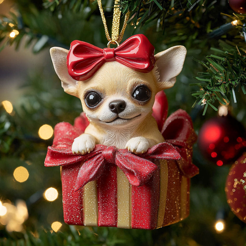 Santa Woof CP2010030CL Christmas Ornament
