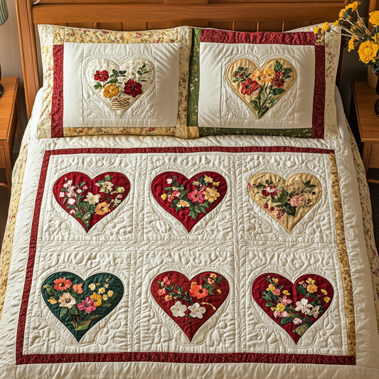 Forever Floral Hearts YR0401042CL Duvet Cover Set