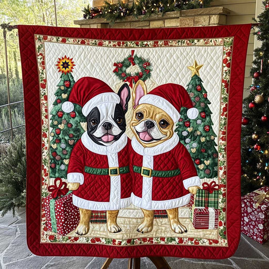 French Bulldog Christmas WP0110019CL Quilt