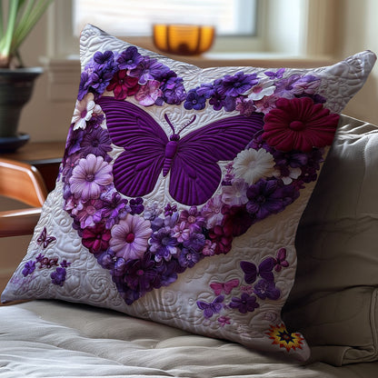 Heart Butterfly WY0912084CL Quilt Pillow Case