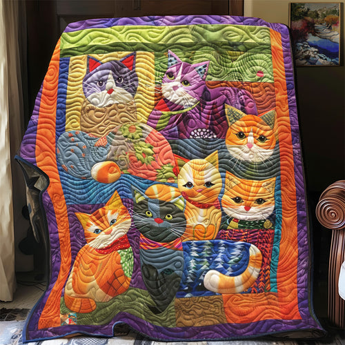 Colorful Cat YR2712010CL Quilt