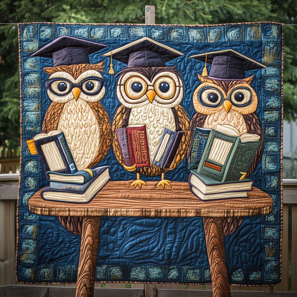 Graduation Owl WP1709021CL Quilt