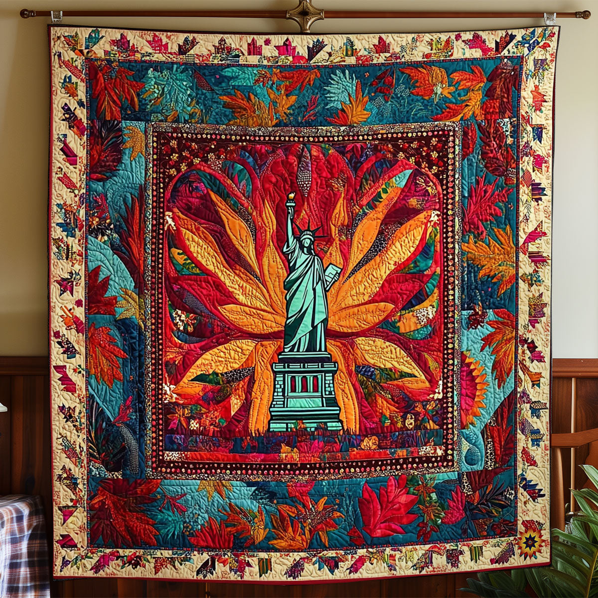 Statue Of Liberty WY1712026CL Quilt
