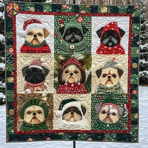 Shih Tzu Christmas Delight WN1110035CL Quilt