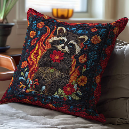 Flame Raccoon WY2212041CL Quilt Pillow Case