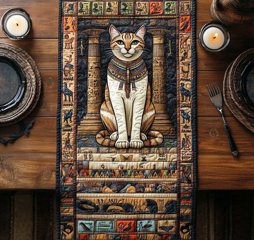 Guardian Cat CW2105348CL Quilted Table Runner