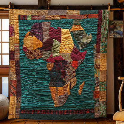 Africa Map WY0303009CL Quilt
