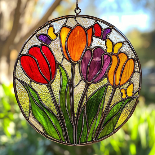 Tulip Flower WY2202238CL Suncatcher
