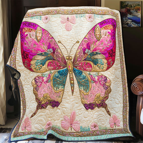 Pink Butterfly WX1712030CL Quilt
