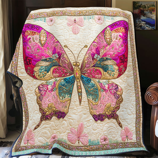 Pink Butterfly WX1712030CL Quilt