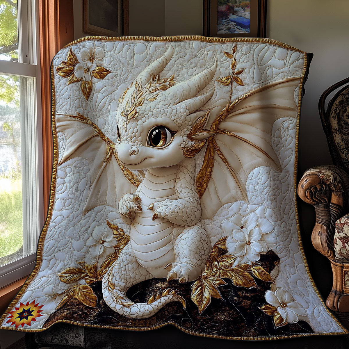 Baby White Dragon WY2611004CL Quilt