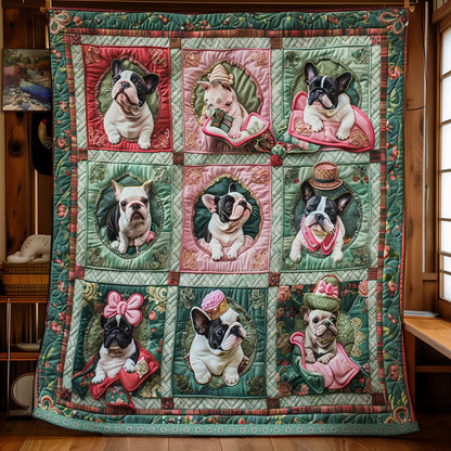 French Bulldogs Luxurious WN1209030CL Quilt