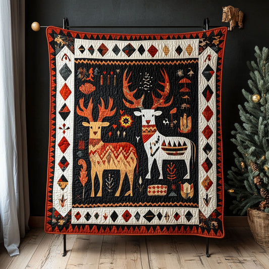 Native American Reindeer WY1610019CL Quilt